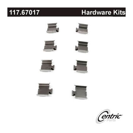 Centric Disc Brake Hardware Kit, Parts 117.67017